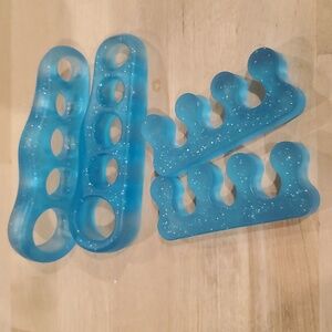 Yoga toes 2 pair blue